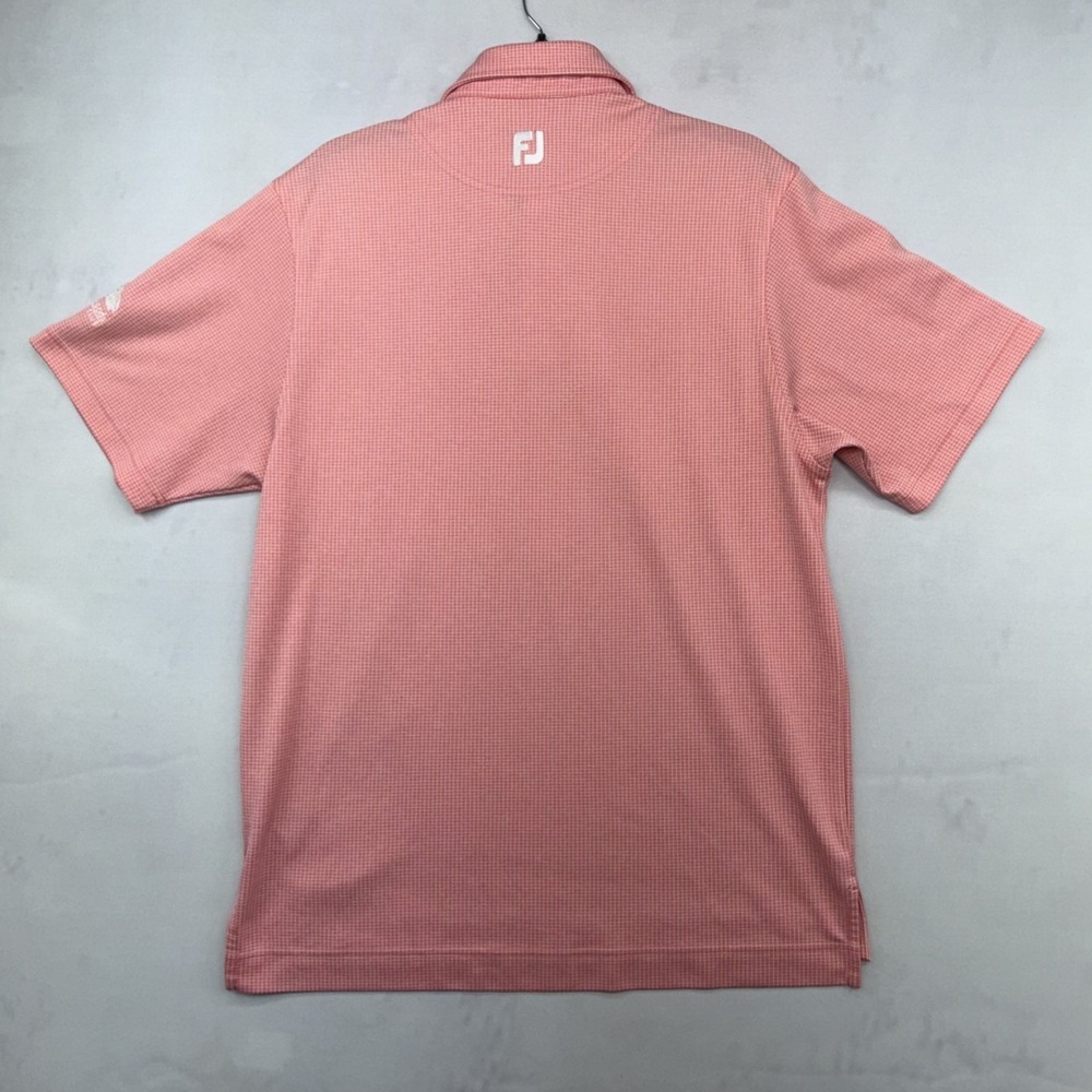 FootJoy Mens Golf Polo Coral Pink Boca Woods Country Club Large Short Sleeve - Picture 7 of 7